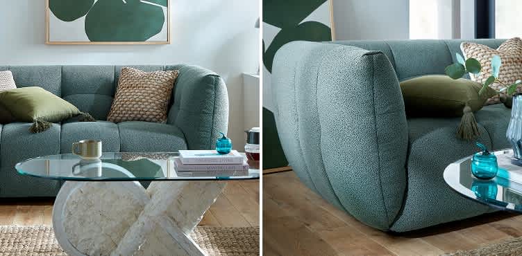 Luxury Modern Quilted Sofa | Sofology